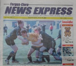 A copy of the Fergus Elora News Express