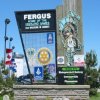Every year in August: the Fergus Scottish festival and Highland Games Entry sign Fergus, Ontario